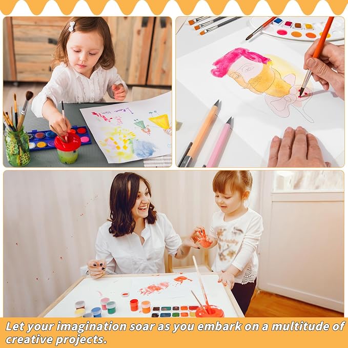 150 Sheets Cotton Watercolor Paper Pad-230GSM Art Paper-9 x 12 inch Painting & - Image 6
