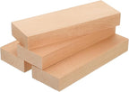 MECCANIXITY 4Pcs Basswood Carving Block, 0.8"x2"x6" Square Wooden Dowels Blocks by MECCANIXITY