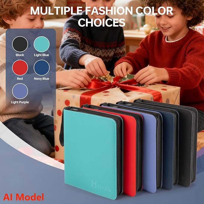 Trading Card Binder, Premium 9 Pocket Double Sided 720 Pocket PU Card - Image 8