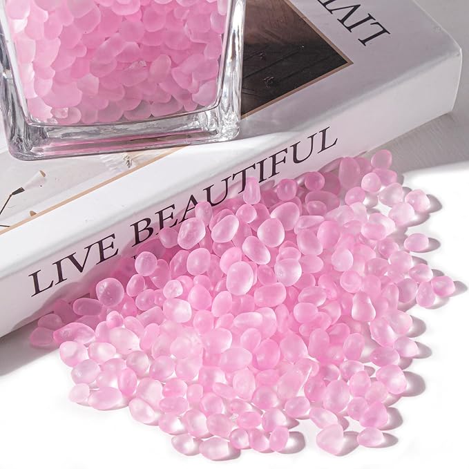 Keedolla Sea Glass Stones Frosted Glass Pebbles Gemstones - Image 4