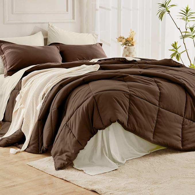 JOLLYVOGUE Full Comforter Set, Ultra-Soft Bed in a Bag Full Size 7 Pieces - Image 8