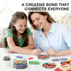 Flowers Diamond Art Painting Coasters Kit - Image 4