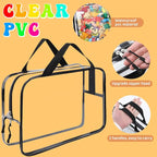 8 Packs XL Toy Storage Bags, Reusable Clear PVC Board Game Storage, Toy Storage - Image 3