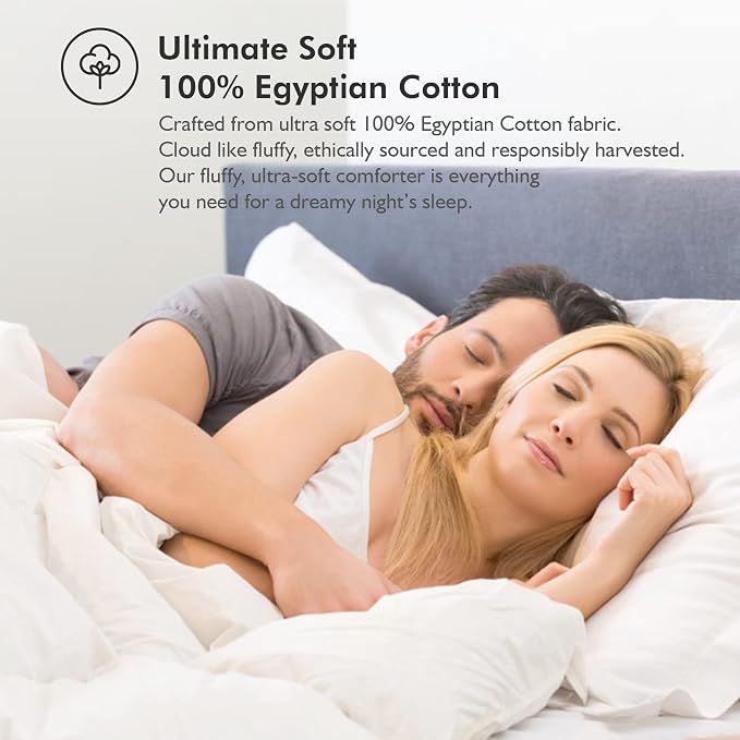 Luxurious Full Size Goose Down Fiber Waterfowl Feather Fiber Comforter Duvet - Image 6