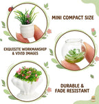 Tlence 29 Pcs Miniature Dollhouse Plants, Mini Artificial Potted Flowers - Image 4