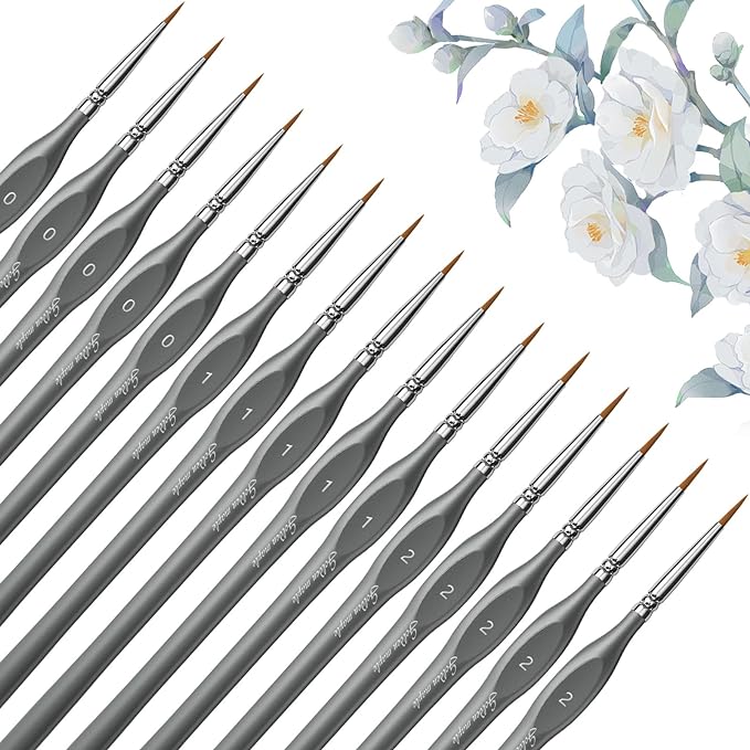 Golden Maple Miniature Paint Brushes, Fine Detailing by goldenmaple