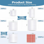 540Pcs Dish Packing Supplies for Moving, 290Thickened High-Density Foam Wrap - Image 2
