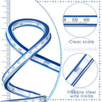 Hicarer 24" and 36" 2 Pieces Flexible Curve Rulers Double Side Scale Ruler - Image 3