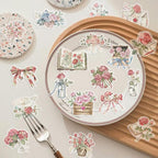 Aesthetic Flowers Stickers Transparent Flora Scrapbook Stickers | Transparent & - Image 3