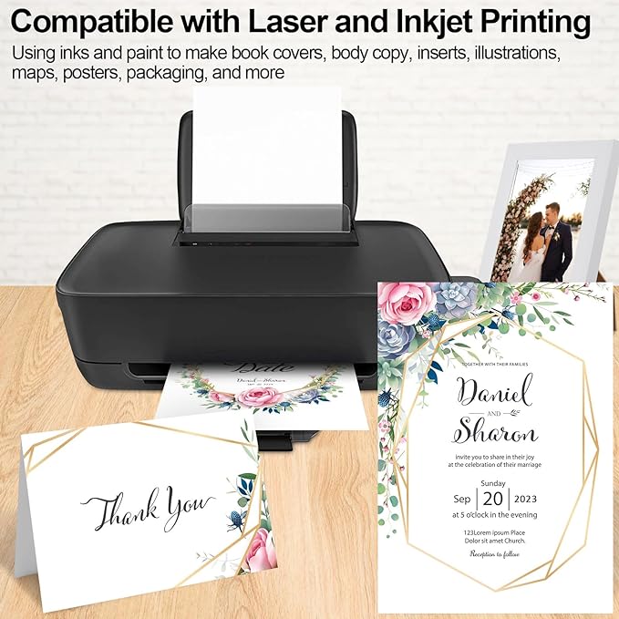 White Cardstock 8.5 x 11, 230gsm Cover Cardstock Paper, 85 Lb Heavy Card Stock - Image 4