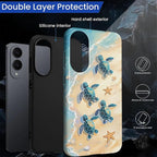 for Samsung Galaxy S25 Edge Case, Sea Turtle Beach Pattern Glossy 2 in 1 - Image 3