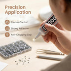 36000Pcs Grey Rhinestones for Bedazzling, Flat Back Resin Diamond Crystal - Image 4
