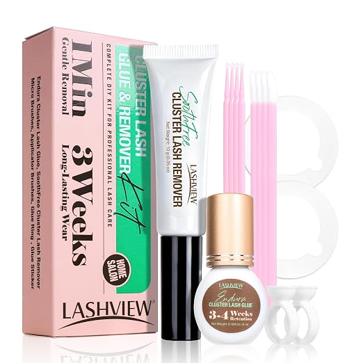 LASHVIEW Lash Cluster Glue & Remover Kit Super Strong Hold 4 Weeks+ by LASHVIEW