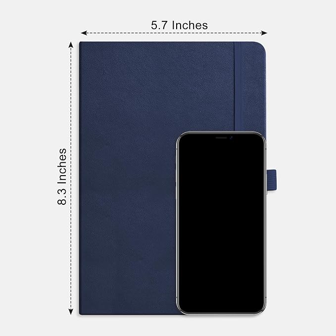 RETTACY Lined Journal Notebook, 192 Numbered Pages, A5 Size | Leather Hardcover - Image 9