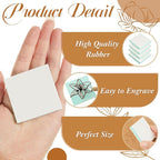 Frienda 24 Pcs 2" X 2" Rubber Carving Blocks Linoleum Blocks - Image 3