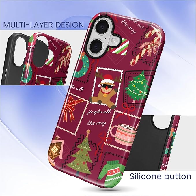 Case for iPhone 17, Scratch Resistant Hybrid Double Layer Hard Shell，Coquette - Image 4