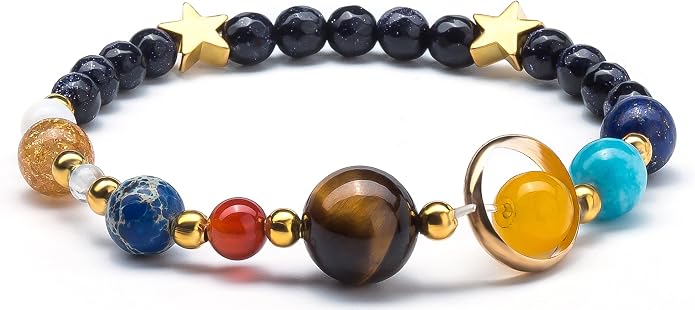 Fesciory Women Solar System Bracelet Universe Galaxy The Eight Planets Guardian by Fesciory