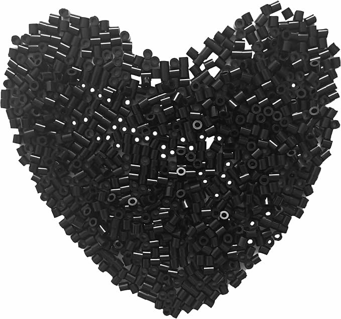 3000Pcs Beads Fuse Beads - 5mm Black Melting Beads by Yowamho