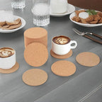 Faithful Panda 200-Pack Round Cork Coasters Bulk - 90mm Natural Cork - Image 3