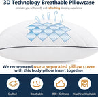 1 MIDDLE ONE Body Pillow, Memory Foam Body Pillows - Image 4