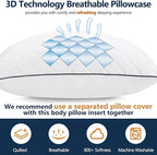1 MIDDLE ONE Body Pillow, Memory Foam Body Pillows - Image 3