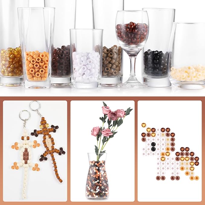 Black and Brown Beads, Pony Beads - Image 3