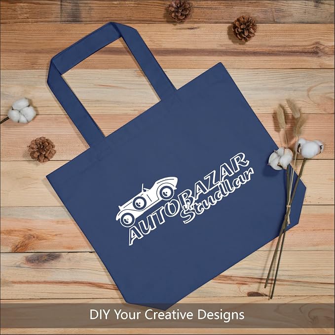 TOPDesign 3-Pack Super Strong Large 12oz Cotton Canvas Tote Bags, Reusable - Image 3