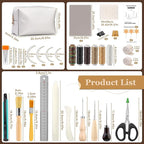 JUPEAN 45 Pcs Book Binding Kits, Bookbinding Kit Large Book Press 14.76”x11.42” - Image 2