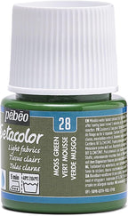 Pebeo Setacolor Light Fabrics Paint 45-Milliliter Bottle, Moss Green - Image 4