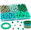 300Pcs Silicone Beads 9mm Mix Color, Bulk Silicone Beads 9mm by Kovict