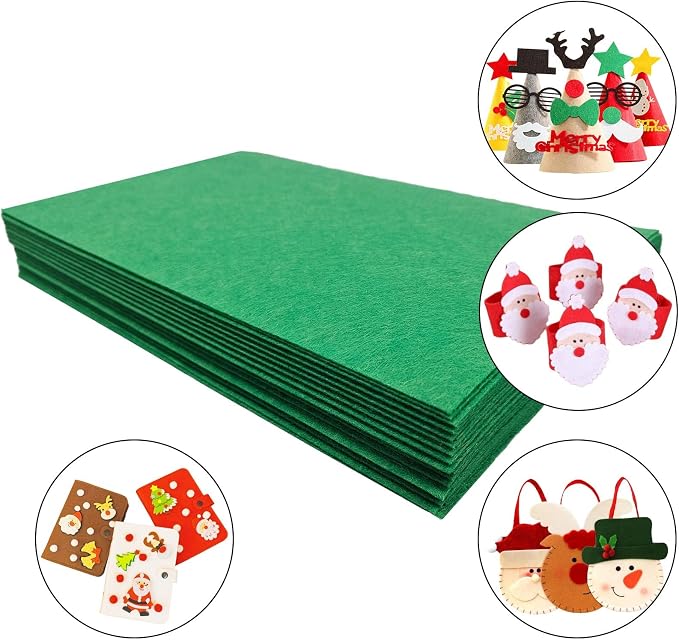 Jtnohx Stiff Felt Sheets, Craft Felt Square - Image 2