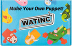 WATINC 6Pcs Hand Puppet Making Kit, Art Craft Felt Sock Puppet Toys, Creative - Image 6
