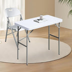 Folding Table 2.7ft Rectangular All-Occasion Plastic Folding Event Table - Image 2