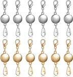 Hicarer 12 Pieces Locking Magnetic Jewelry Clasp Round Necklace Clasp Closures by Hicarer