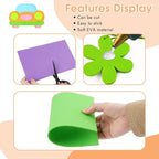 18 Sheets EVA Foam Sheets, 9 Colors 5.5 x 8.5 Inch 2mm Craft Foam | 9 Vibrant - Image 3