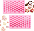 2PCS Silicone Molds for Chocolate, Heart Molds, Reusable Candy Molds by Unknown