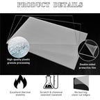 Roowest 4 Pcs 24 x 36 Inch, 1/4 Inch Thick Clear Acrylic Sheets Transparent - Image 3