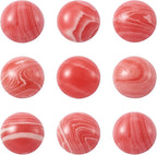 FASHEWELRY 50Pcs Synthetic Rhodochrosite Cabochons Flat Back Gemstone Cabochons by FASHEWELRY