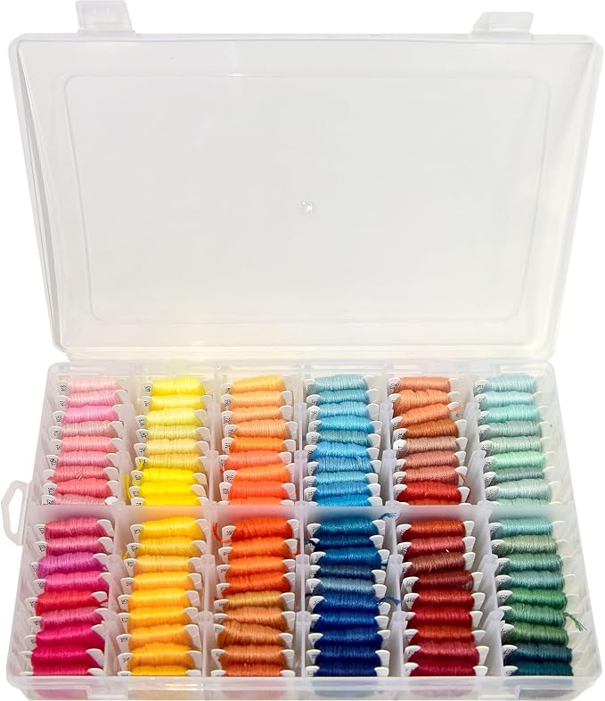 Embroidery Floss 447 Pre-Wound Threads on bobbins Fashionable Rainbow Color - Image 3