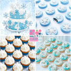 4 Pieces 3D Snowflake Silicone Mold Winter Snowflake Fondant Silicone Mold - Image 3