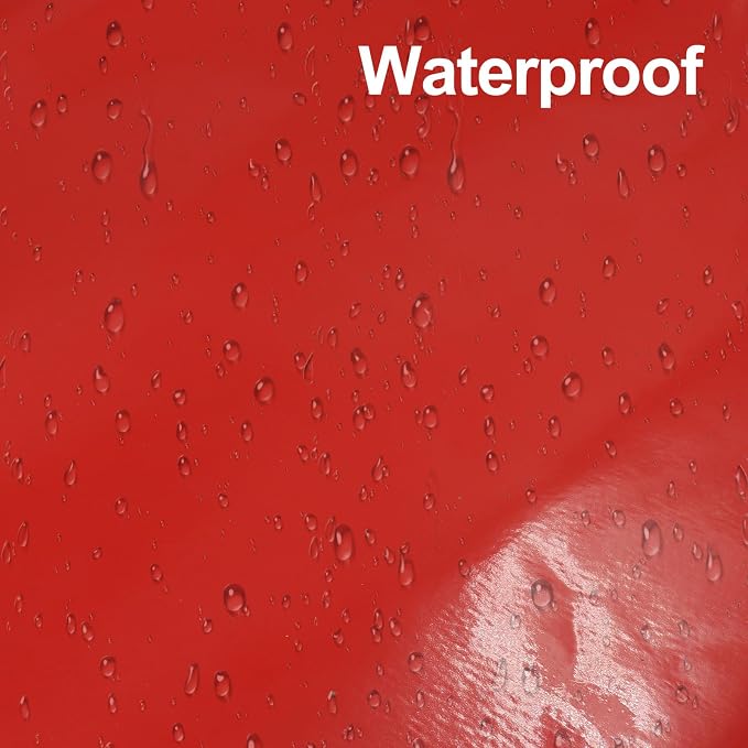 Luomorgo Red Permanent Vinyl Roll, 1 Roll | Waterproof Adhesive Vinyl, - Image 5