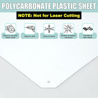 Beeveer Polycarbonate Clear Plastic Sheet 1 Pcs 12" x 96" Flexible Sheet Panels - Image 3