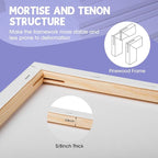 ESRICH Stretched Canvas for Painting 12x16 Inch, 10 Pack Blank Canvas -5/8 in - Image 3