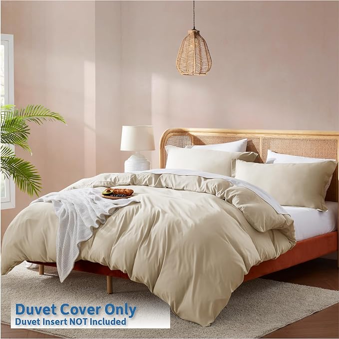 Nestl Beige Cream Duvet Cover Full Size - Image 2