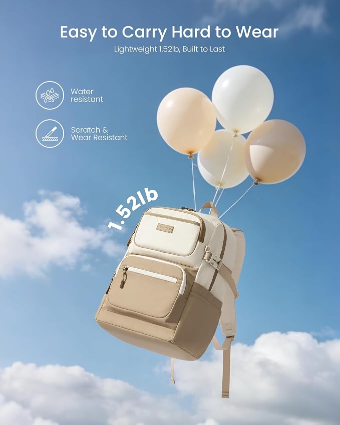 LOVEVOOK School Backpack for Teen Girls & College Students, Large Capacity - Image 4