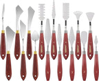 Honoson 16 Pieces Palette Knife Set Stainless Steel Painting Knives by Honoson