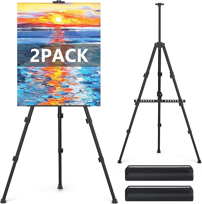 Easel Stand for Sign, Hemndic 66" Easels Stand for Painting Heavy Duty by Unknown