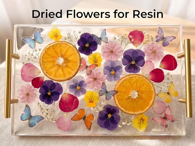 100 PCS Real Dried Pressed Flowers, Mix Natural Dried Pansy Citrus - Image 5