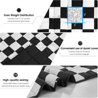 Black Checkered Weighted Blanket - Image 5