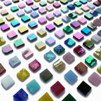 610 Pieces Iridescent Square Glass Mosaic Tiles - Image 5